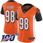 Wholesale Cheap Nike Bengals #98 D.J. Reader Orange Alternate Women's Stitched NFL 100th Season Vapor Untouchable Limited Jersey