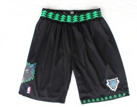 Wholesale Cheap Minnesota Timberwolves Black Swingman Short