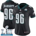 Wholesale Cheap Nike Eagles #96 Derek Barnett Black Alternate Super Bowl LII Women's Stitched NFL Vapor Untouchable Limited Jersey