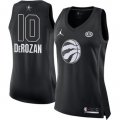 Wholesale Cheap Nike Toronto Raptors #10 DeMar DeRozan Black Women's NBA Jordan Swingman 2018 All-Star Game Jersey