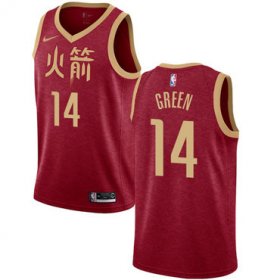 Wholesale Cheap Rockets #14 Gerald Green Red Basketball Swingman City Edition 2018-19 Jersey