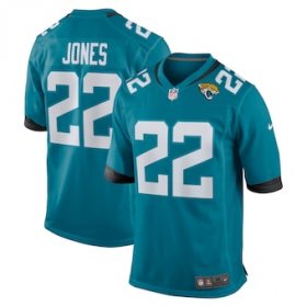 Cheap Men\'s Jacksonville Jaguars #22 Jarrian Jones Teal Team Game Nike Jerseys