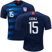 Wholesale Cheap Women's USA #15 Lichaj Away Soccer Country Jersey