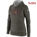 Wholesale Cheap Women's Nike Chicago Bears Heart & Soul Pullover Hoodie Grey