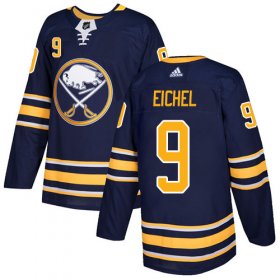 Wholesale Cheap Adidas Sabres #9 Jack Eichel Navy Blue Home Authentic Stitched NHL Jersey