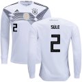 Wholesale Cheap Germany #2 Sule Home Long Sleeves Kid Soccer Country Jersey