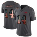 Wholesale Cheap Buffalo Bills #14 Stefon Diggs Nike 2018 Salute to Service Retro USA Flag Limited NFL Jersey