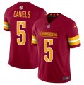 Cheap Men's Washington Commanders #5 Jayden Daniels Burgundy 2024 Draft F.U.S.E Vapor Limited Football Stitched Jersey