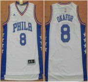 Wholesale Cheap Philadelphia Sixers #8 Jahlil Okafor Revolution 30 Swingman 2015 New White Jersey