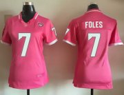 Wholesale Cheap Nike Jaguars #7 Nick Foles Pink Women's Stitched NFL Elite Bubble Gum Jersey