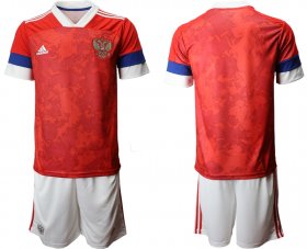 Wholesale Cheap Men 2021 European Cup Russia red home Soccer Jerseys