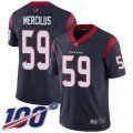 Wholesale Cheap Nike Texans #59 Whitney Mercilus Navy Blue Team Color Men's Stitched NFL 100th Season Vapor Limited Jersey