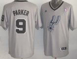 Wholesale Cheap San Antonio Spurs #9 Tony Parker Revolution 30 Swingman 2013 Christmas Day Gray Jersey