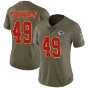 Wholesale Cheap Women's Kansas City Chiefs #49 Daniel Sorensen 2017 Salute to Service Jersey - Limited Green