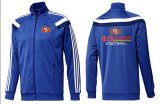 Wholesale Cheap NFL San Francisco 49ers Victory Jacket Blue_3