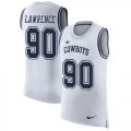 Wholesale Cheap Nike Cowboys #90 Demarcus Lawrence White Men's Stitched NFL Limited Rush Tank Top Jersey