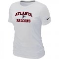 Wholesale Cheap Women's Nike Atlanta Falcons Heart & Soul NFL T-Shirt White