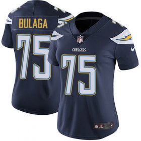 Wholesale Cheap Nike Chargers #75 Bryan Bulaga Navy Blue Team Color Women\'s Stitched NFL Vapor Untouchable Limited Jersey