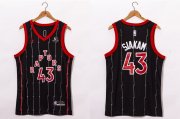 Wholesale Cheap Men's Toronto Raptors #43 Pascal Siakam Black 2021 Brand Jordan City Edition Swingman Jersey With The Sponsor Logo