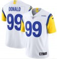 Wholesale Cheap Nike Rams 99 Aaron Donald White Vapor Untouchable Limited Jersey