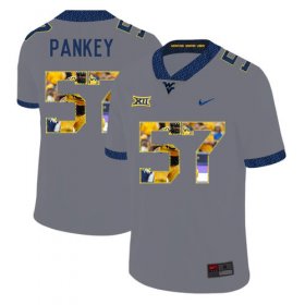 Wholesale Cheap West Virginia Mountaineers 57 Adam Pankey Gray Fashion College Football Jersey