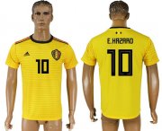 Wholesale Cheap Belgium #10 E.Hazard Away Soccer Country Jersey