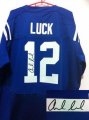 Wholesale Cheap Nike Colts #12 Andrew Luck Royal Blue Team Color Men's Stitched NFL Elite Autographed Jersey