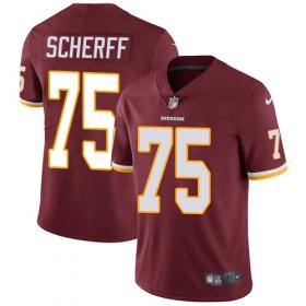 Wholesale Cheap Nike Redskins #75 Brandon Scherff Burgundy Red Team Color Men\'s Stitched NFL Vapor Untouchable Limited Jersey