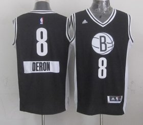 Wholesale Cheap Brooklyn Nets #8 Deron Williams Revolution 30 Swingman 2014 Christmas Day Black Jersey