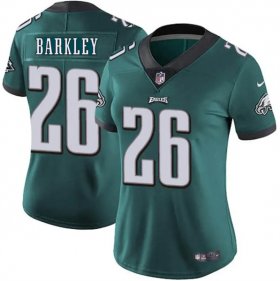 Cheap Women\'s Philadelphia Eagles #26 Saquon Barkley Green Vapor Untouchable Limited Stitched Football Jersey(Run Small)