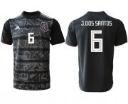 Wholesale Cheap Mexico #6 J.Dos Santos Black Soccer Country Jersey