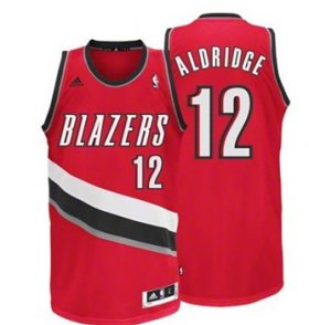 Wholesale Cheap Portland Trail Blazers #12 LaMarcus Aldridge Red Swingman Jersey