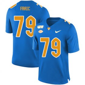 Wholesale Cheap Pittsburgh Panthers 79 Bill Fralic Blue 150th Anniversary Patch Nike College Football Jersey