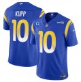 Wholesale Cheap Men's Los Angeles Rams #10 Cooper Kupp Blue 2023 F.U.S.E. With 4-Star C Patch Vapor Vapor Limited Football Stitched Jersey