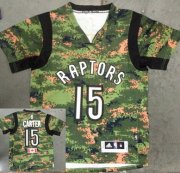 Wholesale Cheap Toronto Raptors #15 Vince Carter Revolution 30 Swingman 2014 New Camo Short-Sleeved Jersey