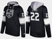 Wholesale Cheap Kings #22 Trevor Lewis Black Name And Number Hoodie