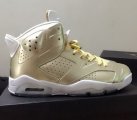 Wholesale Cheap Air Jordan 6 Retro Shoes Pale Gold/White