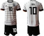 Wholesale Cheap Men 2021 European Cup Germany home white 10 Soccer Jersey2