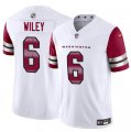 Cheap Men's Washington Commanders #6 Michael Wiley White 2024 F.U.S.E. Vapor Limited Football Stitched Jersey