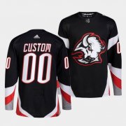 Wholesale Cheap Men's Buffalo Sabres Custom Black 2022-23 Stitched Jersey