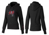 Wholesale Cheap Women's Tampa Bay Buccaneers Logo Pullover Hoodie Black