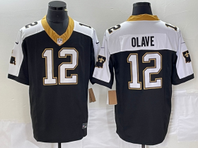 Wholesale Cheap Men\'s New Orleans Saints #12 Chris Olave Black 2023 FUSE 1987 Legacy Vapor Stitched Jersey