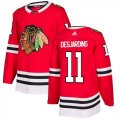 Wholesale Cheap Adidas Blackhawks #11 Andrew Desjardins Red Home Authentic Stitched NHL Jersey