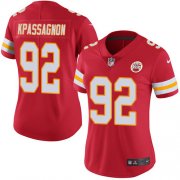 Wholesale Cheap Nike Chiefs #92 Tanoh Kpassagnon Red Team Color Women's Stitched NFL Vapor Untouchable Limited Jersey