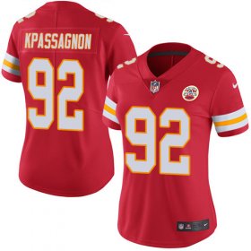 Wholesale Cheap Nike Chiefs #92 Tanoh Kpassagnon Red Team Color Women\'s Stitched NFL Vapor Untouchable Limited Jersey