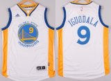 Wholesale Cheap Golden State Warriors #9 Andre Iguodala Revolution 30 Swingman 2014 New White Jersey