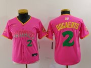 Cheap Youth San Diego Padres #2 Xander Bogaerts Pink Player Number Fashion Baseball Jersey