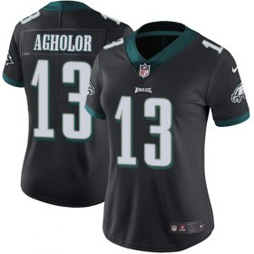 Wholesale Cheap Nike Eagles #13 Nelson Agholor Black Alternate Women\'s Stitched NFL Vapor Untouchable Limited Jersey