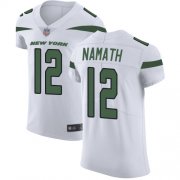 Wholesale Cheap Nike Jets #12 Joe Namath White Men's Stitched NFL Vapor Untouchable Elite Jersey