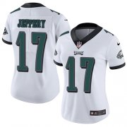 Wholesale Cheap Nike Eagles #17 Alshon Jeffery White Women's Stitched NFL Vapor Untouchable Limited Jersey